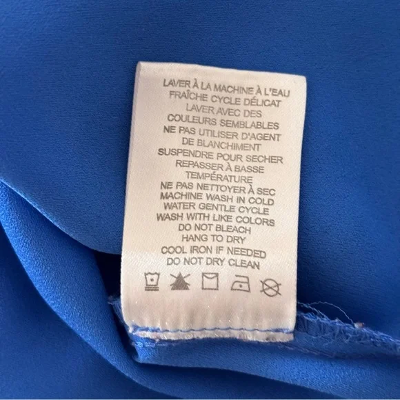 Jasmine & Juliana Blue‎ With Tropical Flowers Top Sleeveless Blouse - Picture 11 of 11